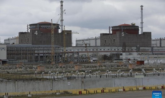 Nhà máy điện hạt nhân Zaporizhzhia ở miền nam Ukraina. Ảnh: Xinhua