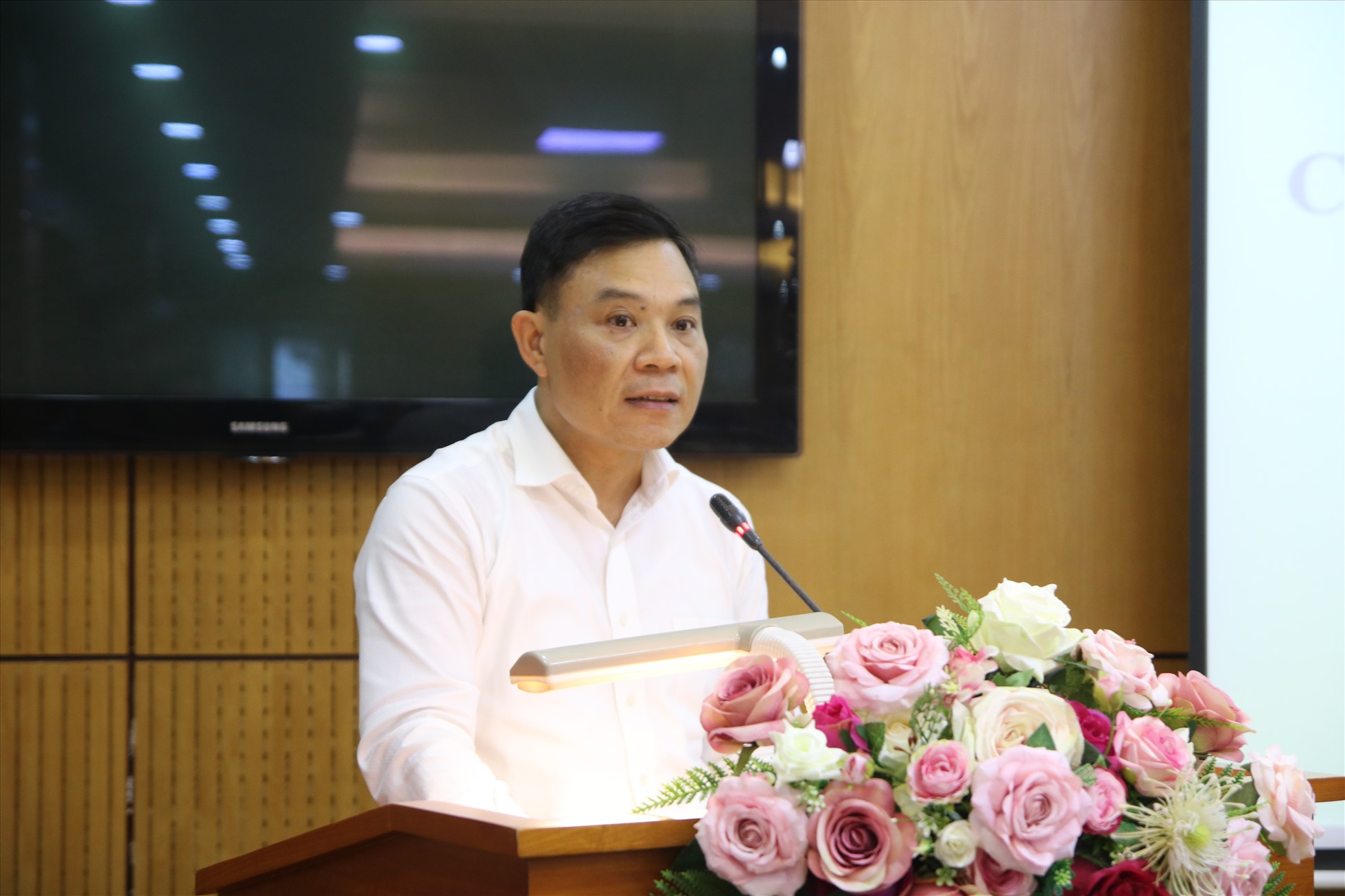 Ông Nguyễn Quốc Hoàn - Chánh Văn phòng, người phát ngôn của Bộ Tư pháp. Ảnh: Trần Vương