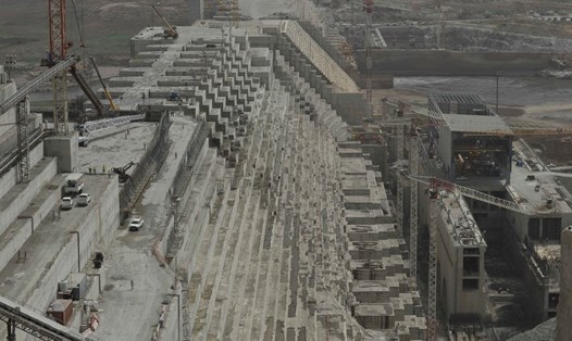 Trung Quốc tài trợ xây Đập Grand Ethiopian Renaissance ở Ethiopia. Ảnh: Xinhua