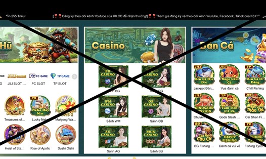 Nội dung quảng cáo cờ bạc tại một số tên miền giáo dục (ảnh chụp màn hình).