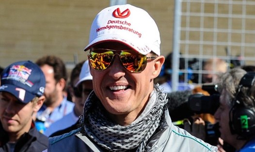 Michael Schumacher trước một chặng đua năm 2012. Ảnh: AwfulAnnouncing