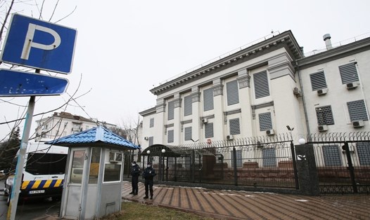 Đại sứ quán Nga tại Kiev, Ukraina. Ảnh: Sputnik