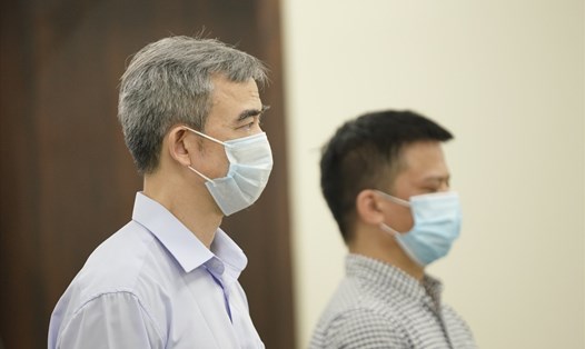 Ông Nguyễn Quang Tuấn tại phiên toà sơ thẩm. Ảnh: Việt Dũng