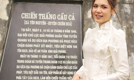 Hoa hậu Du lịch Việt Nam 2022 - Lương Kỳ Duyên đồng hành cùng sự kiện. Ảnh: BTC