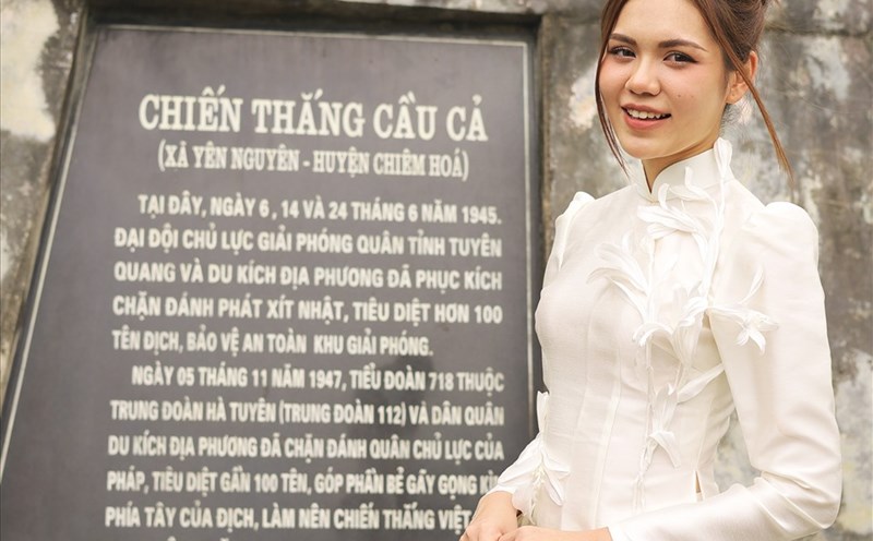 Hoa hậu Du lịch Việt Nam 2022 - Lương Kỳ Duyên đồng hành cùng sự kiện. Ảnh: BTC