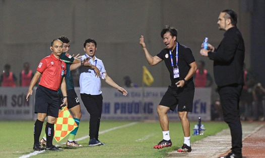 Trận đấu giữa Thanh Hoá và TPHCM tại vòng 7 V.League 2023 diễn ra với nhiều cung bậc cảm xúc. Ảnh: Minh Dân