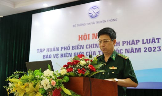 Thượng tá Phạm Ngọc Khoái - Cục Chính trị Bộ đội Biên phòng. Ảnh: Trần Vương