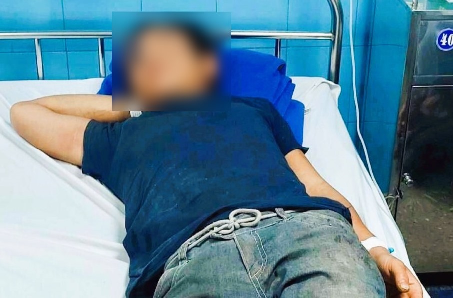 Sau khi được cấp cứu, xử trí kịp thời, bệnh nhân đã qua cơn nguy kịch. Ảnh: Cộng tác viên