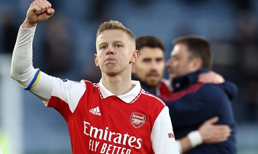 Zinchenko thực sự là thủ lĩnh tinh thần của Arsenal trong mùa giải này. Ảnh: AFP