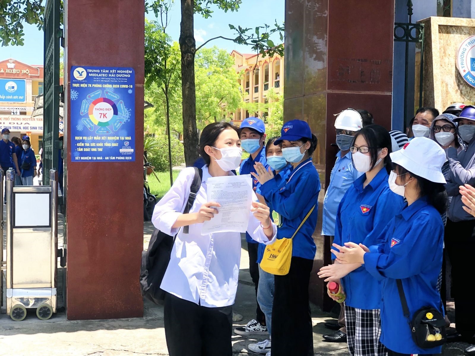 Kỳ thi tuyển sinh lớp 10 THPT công lập diễn ra 2 ngày 1 và 2.6. Ảnh: Cổng TTĐT Sở GDDT Hải Dương