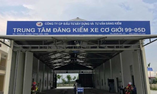 Trung tâm đăng kiểm 99-05D Thị xã Thuận Thành, Bắc Ninh. Ảnh: Vân Trường