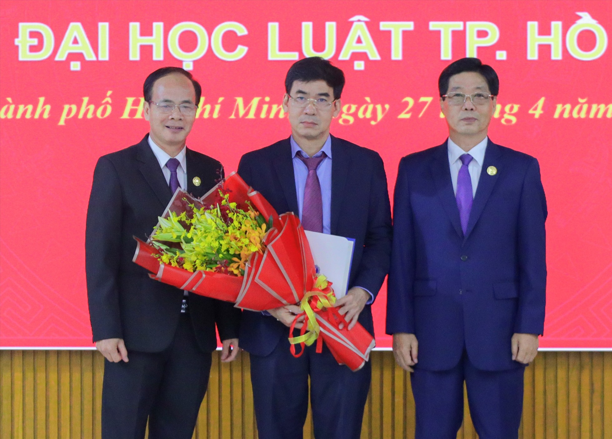 TS Lê Trường Sơn chính thức phụ trách Trường ĐH Luật TP Hồ Chí Minh từ ngày 1.5.2023. Ảnh: ĐH Luật TP Hồ Chí Minh