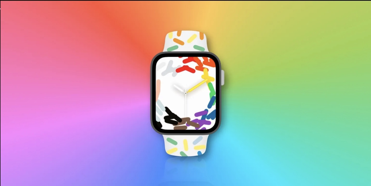 Hình ảnh được cho là đồng hồ thông minh Apple Watch Pride 2023 của Apple. Ảnh: 9to5mac