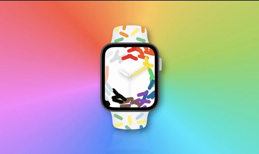 Hình ảnh được cho là đồng hồ thông minh Apple Watch Pride 2023 của Apple. Ảnh: 9to5mac