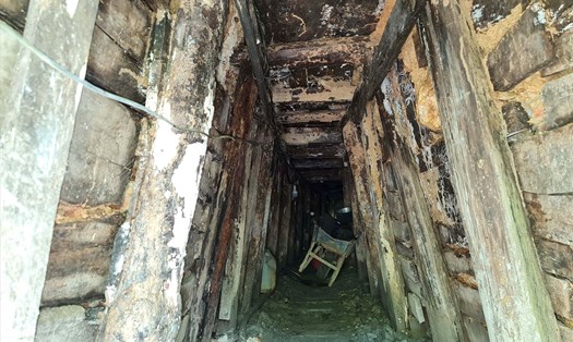 Một hầm khai thác vàng trái phép ở xã Quảng Hòa, huyện Đắk Glong. Ảnh: Bảo Lâm