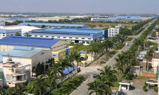 Một góc của khu công nghiệp Đức Hòa 1, tỉnh Long An. Ảnh: VGP