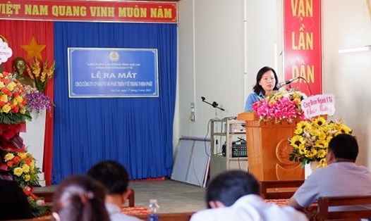 Thêm một CĐCS với 14 đoàn viên được thành lập ở Gia Lai. Ảnh: Nguyễn Thị Lý