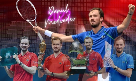 Daniil Medvedev vô địch 4/5 giải đấu gần nhất. Đồ họa: Lê Vinh