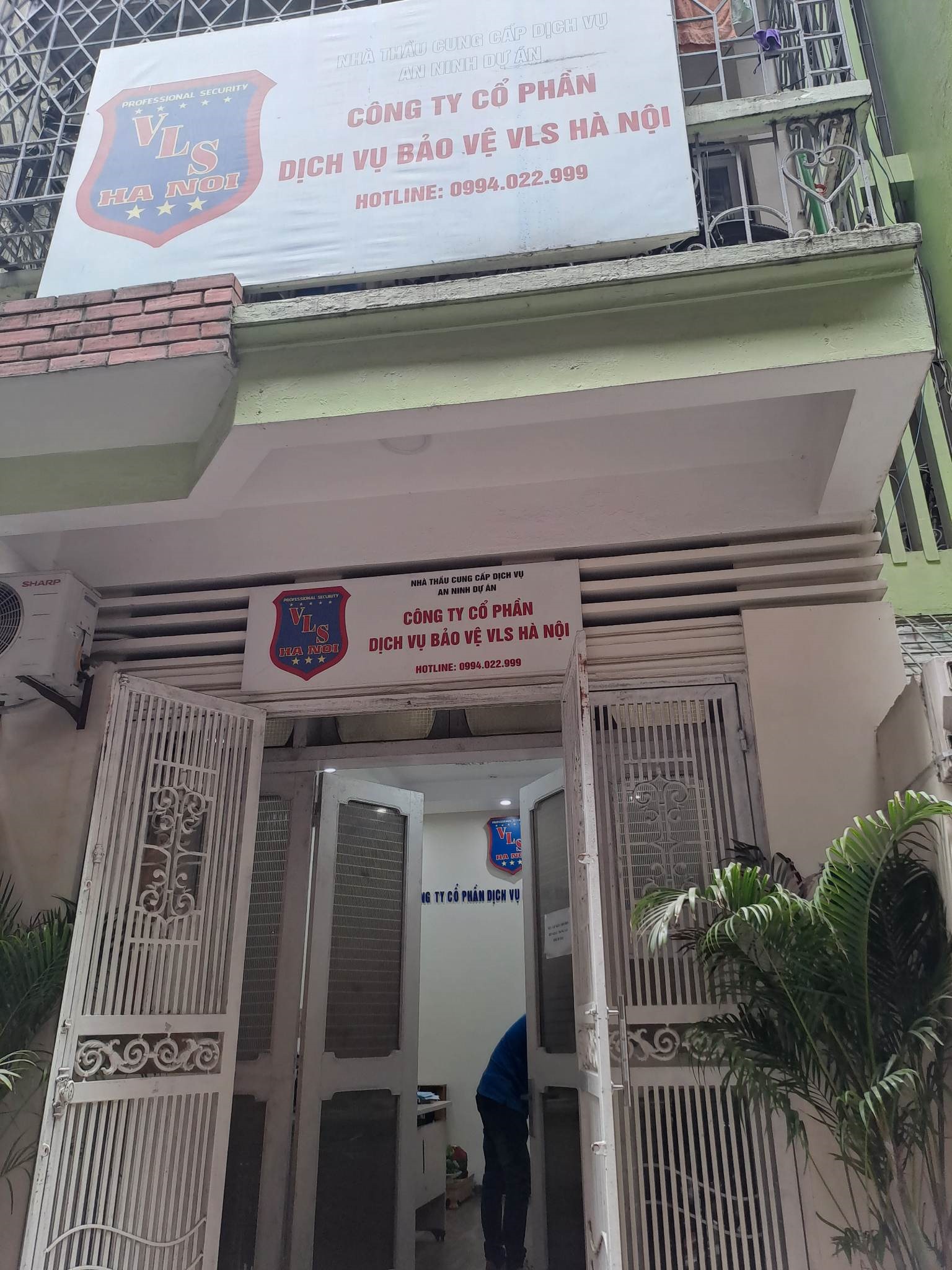 Trụ sở Công ty Cổ phần Dịch vụ bảo vệ VLS Hà Nội. Ảnh: Minh Hạnh