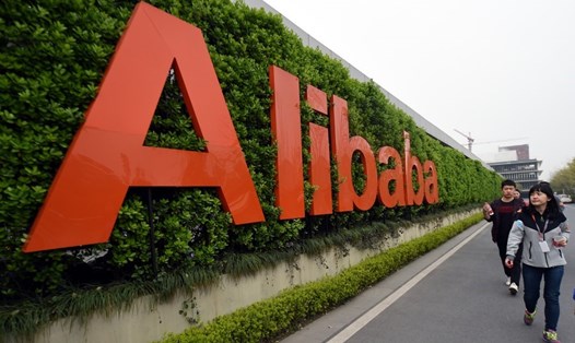 Logo Alibaba tại Hàng Châu, Trung Quốc