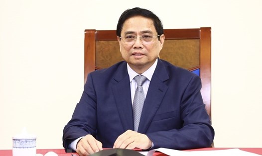 Thủ tướng Phạm Minh Chính đề nghị Việt Nam - Trung Quốc tích cực nghiên cứu các biện pháp duy trì giao thương thông suốt, nâng cao năng lực, hiệu suất thông quan. Ảnh: TTXVN
