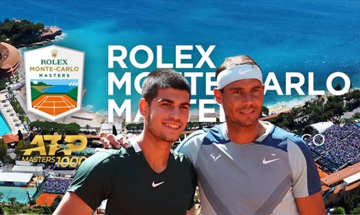 Carlos Alcaraz và Rafael Nadal không đến Monaco để tranh tài tại Monte Carlo Masters 2023. Đồ họa: Lê Vinh
