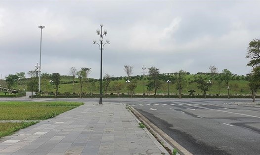 Công trình hạ tầng Quảng trường Thái Bình là 1 trong 4 công trình chính thuộc dự án đầu tư xây dựng Quảng trường Thái Bình - xây dựng tượng đài “Bác Hồ với nông dân” (giai đoạn 1). Ảnh: Bá Dương
