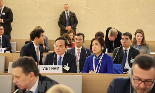 Phó Thủ tướng Chính phủ Trần Lưu Quang tham dự khóa họp lần thứ 52 của Hội đồng Nhân quyền Liên Hợp Quốc. Ảnh: TTXVN