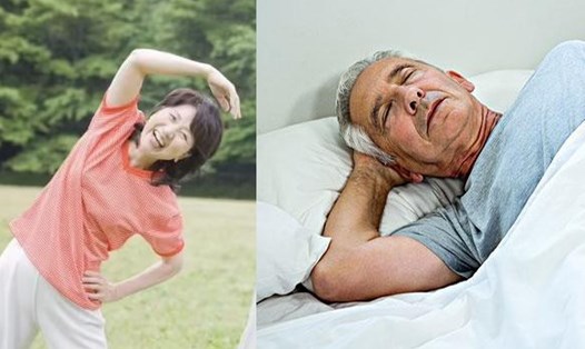 Người sau 50 tuổi vận động nhanh và ngủ nhanh chứng tỏ trường thọ. Đồ hoạ: Hạ Mây