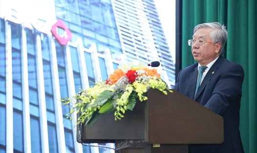 Ông Trần Xuân Hoàng - Chủ tịch Hội đồng Quản trị BIC phát biểu tại Đại hội cổ đông. Nguồn: BIC