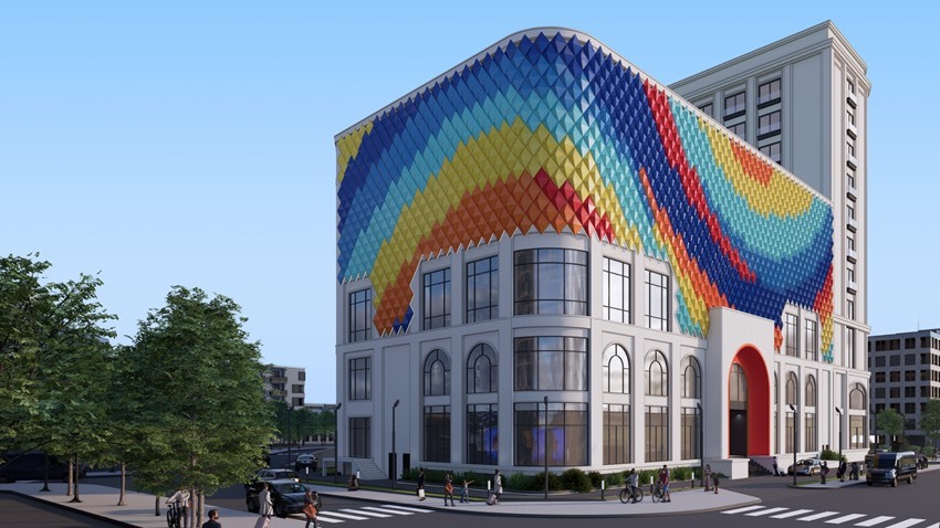 Không gian trải nghiệm nghệ thuật kỹ thuật số “nhập vai” mang tên Sốnglab rộng hơn 1.000m2, dự kiến đặt tại toà nhà ở đường Bà Triệu, thành phố Huế. Ảnh: Từ Ân