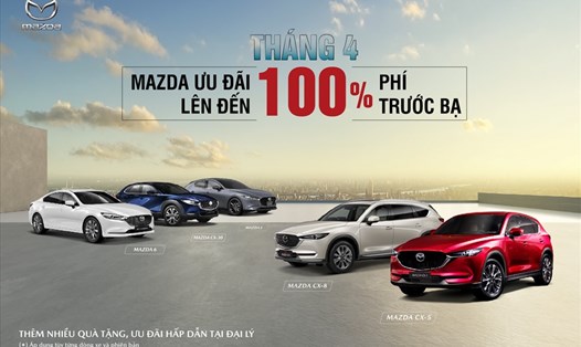 Mazda Việt Nam triển khai chương trình ưu đãi 100% lệ phí trước bạ dành cho nhiều các mẫu xe. Ảnh: Thaco Group