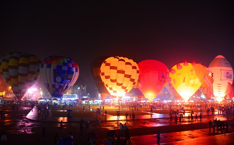 Lễ hội Khinh khí cầu ở Tuyên Quang. Ảnh: Ban tổ chức.