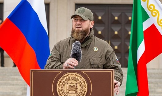 Ông Ramzan Kadyrov - lãnh đạo Cộng hòa Chechnya thuộc Nga. Ảnh: Văn phòng báo chí Chechnya