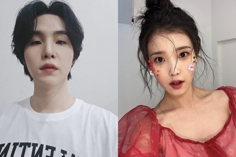 Suga - BTS và IU có màn kết hợp ấn tượng. Ảnh: Instagram Suga, IU