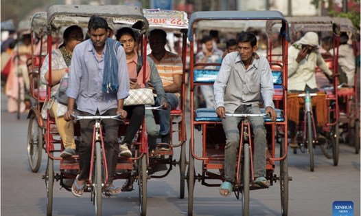 Ấn Độ vượt Trung Quốc trở thành quốc gia đông dân nhất thế giới trong tháng 4.2023. Ảnh: Xinhua
