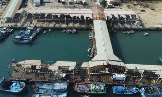 Bình Định quyết chi hơn 4,5 tỉ đồng để sửa chữa cảng cá Đề Gi. Ảnh: Hoài Luân
