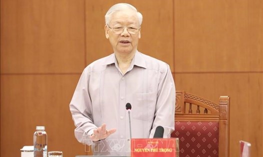 Tổng Bí thư Nguyễn Phú Trọng - Trưởng Ban Chỉ đạo Trung ương về phòng, chống tham nhũng, tiêu cực. Ảnh: TTXVN
