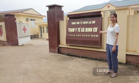 Người phụ nữ vùng cao hiến hơn 600m2 đất để xây dựng Trạm y tế. Ảnh: Minh Nguyễn.