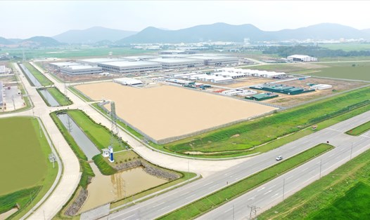 Khu công nghiệp WHA Industrial Zone 1 Nghệ An, nơi Foxconn đầu tư 100 triệu USD  vào dự án sản xuất linh kiện điện tử. Ảnh: WHA