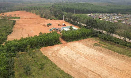 Các dự án, công trình trọng điểm ở Quảng Trị gặp khó khăn về đất đắp. Ảnh: Hưng Thơ.