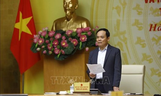 Phó Thủ tướng Trần Lưu Quang phát biểu chỉ đạo. Ảnh: An Đăng/TTXVN