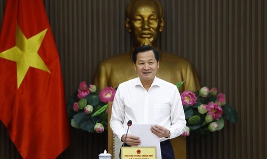 Phó Thủ tướng Lê Minh Khái yêu cầu xây dựng đề án tái cơ cấu EVN phải sát thực tiễn, đúng pháp luật, đảm bảo khả thi, hiệu quả. Ảnh: VGP