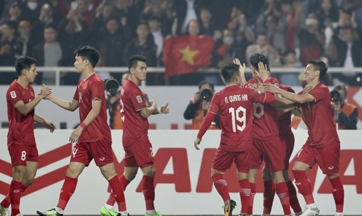 Tuyển Việt Nam sẽ đối đầu Nhật Bản, Iraq, Indonesia tại Asian Cup 2023. Ảnh: VFF