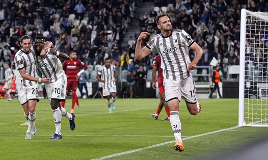 Bàn thắng ở phút bù giờ của Federico Gatti giúp Juventus níu giữ hi vọng.  Ảnh: CLB Juventus