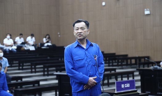 Cựu Chủ tịch UBND tỉnh Bình Thuận Nguyễn Ngọc Hai tại phiên toà. Ảnh: Việt Dũng