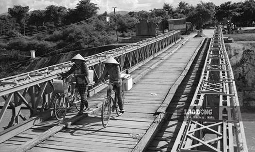 Cầu Mường Thanh do quân đội Pháp xây dựng gần 70 năm trước tại Chiến trường Điện Biên Phủ. Ảnh: Văn Thành Chương