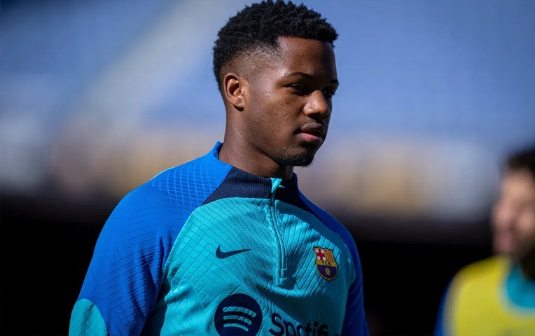 Ansu Fati đang rất gần cánh cửa rời Barca. Ảnh: CLB Barcelona