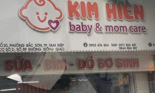Một cửa hàng kinh doanh hàng hoá cho mẹ và bé Kim Hiền tại thành phố Tam Điệp, Ninh Bình. Ảnh: Diệu Anh