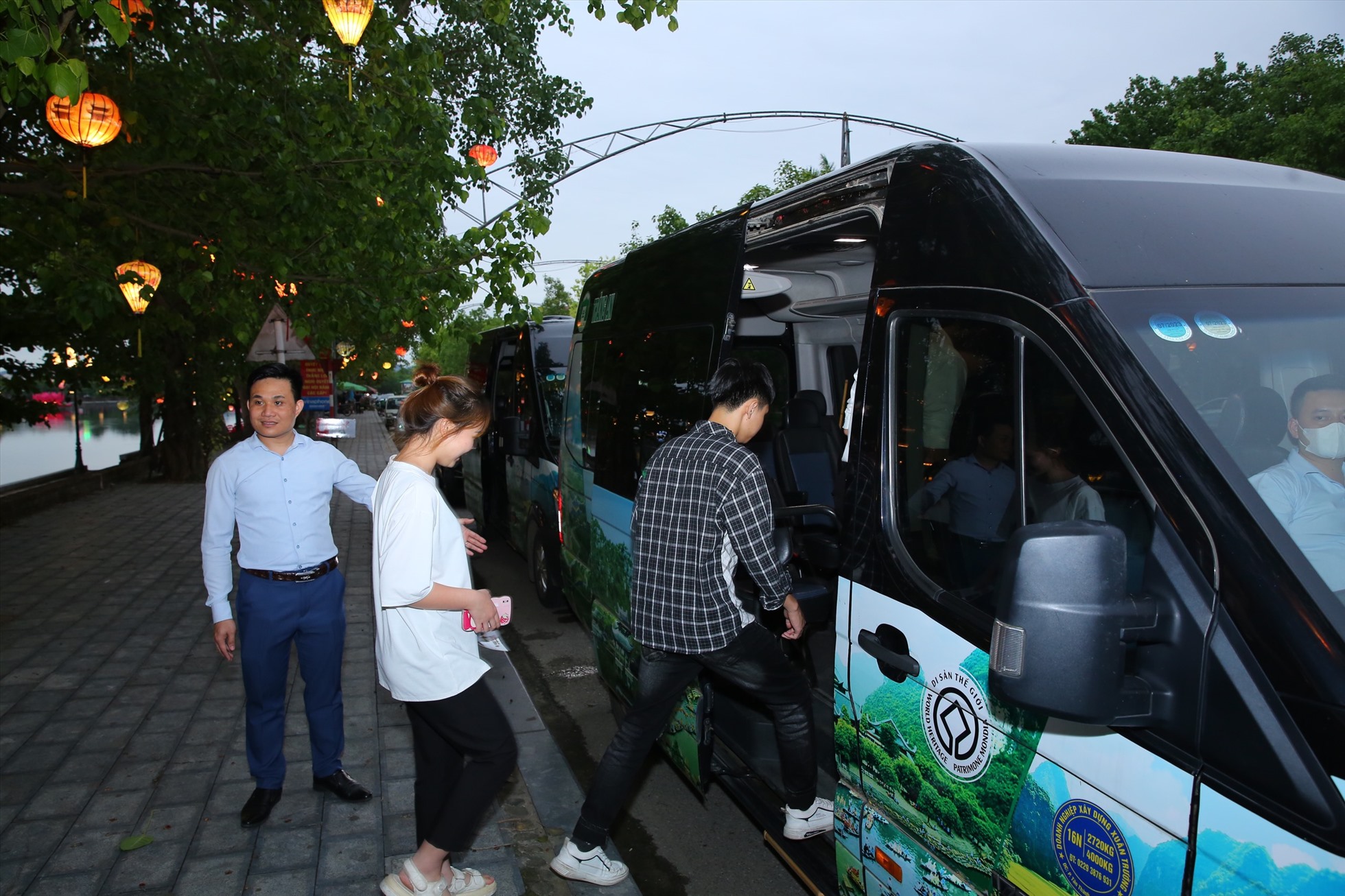 Tuyến xe bus miễn phí mang tên, "Chuyến xe di sản" chính thức đi vào hoạt động từ ngày 12.5. Ảnh: Diệu Anh